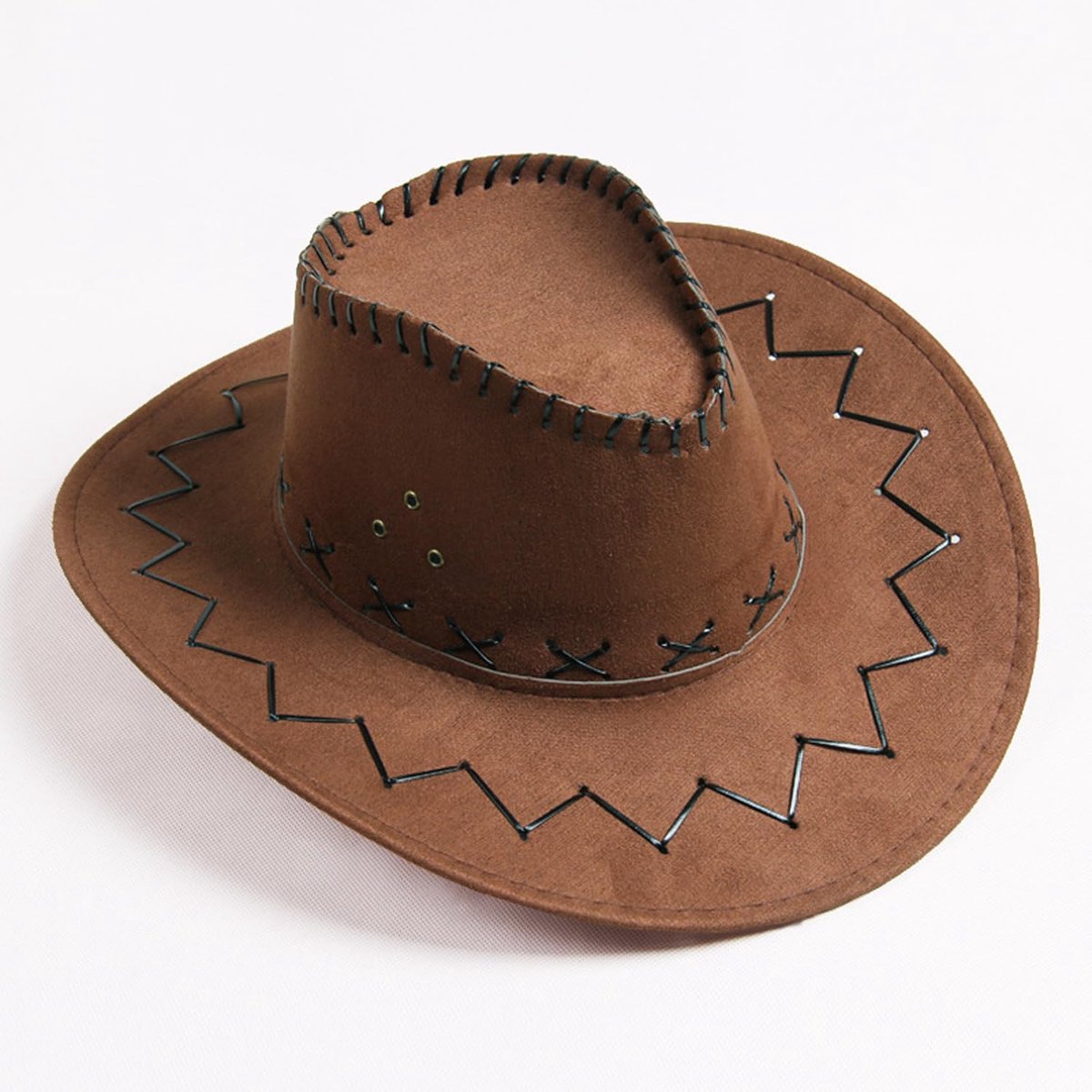 Cowboyhoed Met Brede Rand - Casual Fedora Voor Volwassenen - Suède