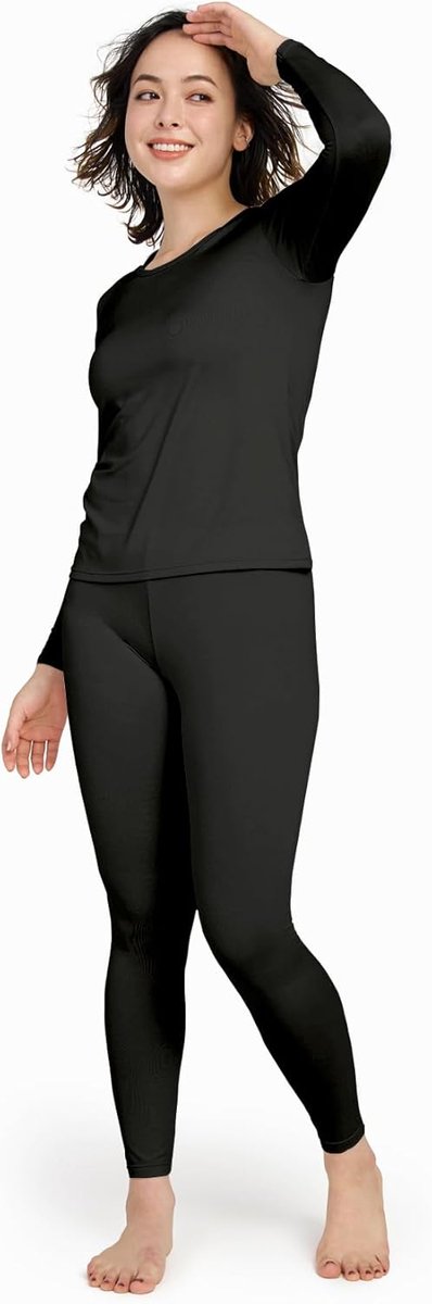 fleece thermisch ondergoed damesondershirt, met lange mouwen