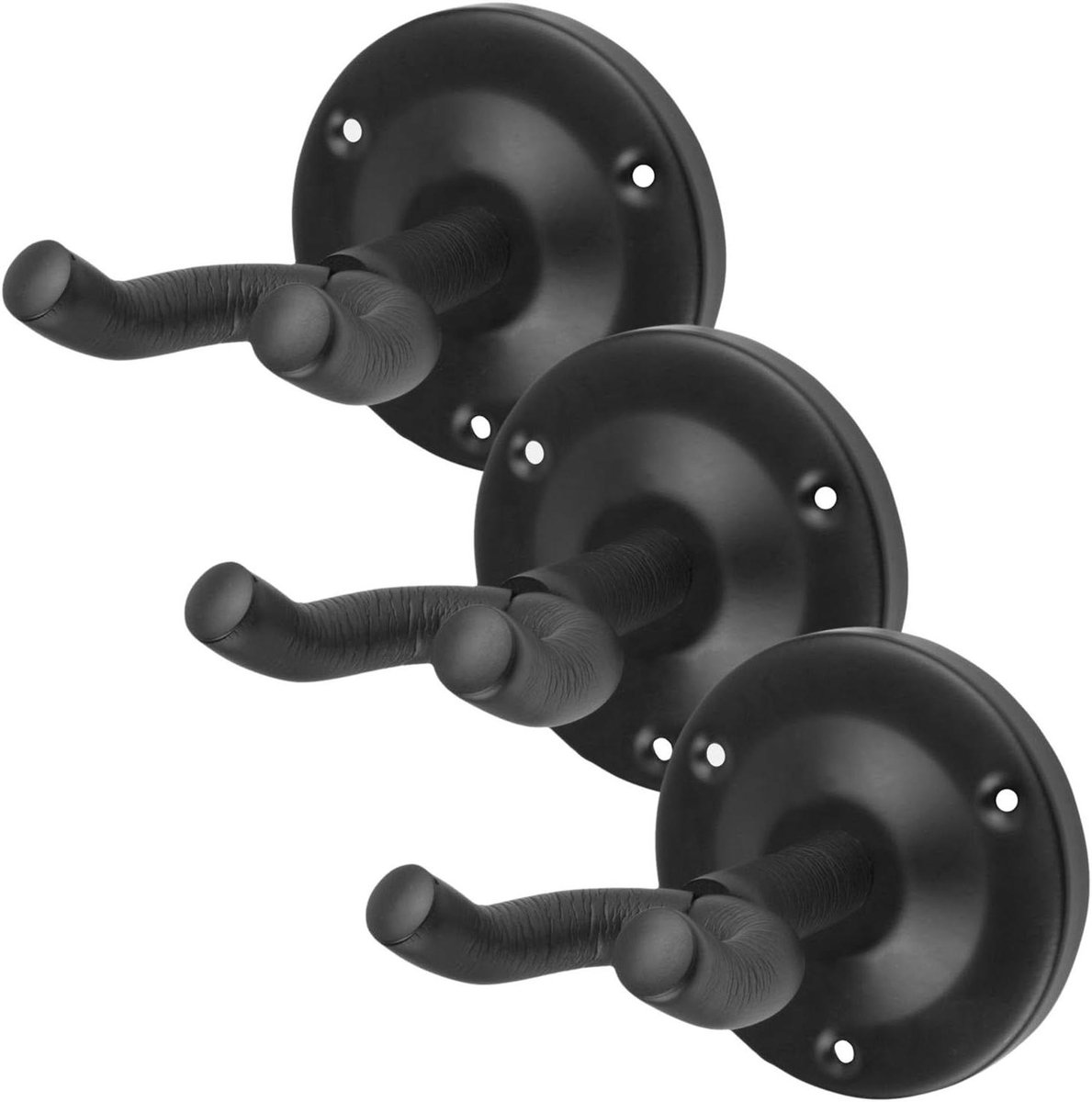 Muziekinstrument Hanger - Instrumenten Beugel - Muziek Opslag - Verstelbare Hoek - Set van 3 - Zwart