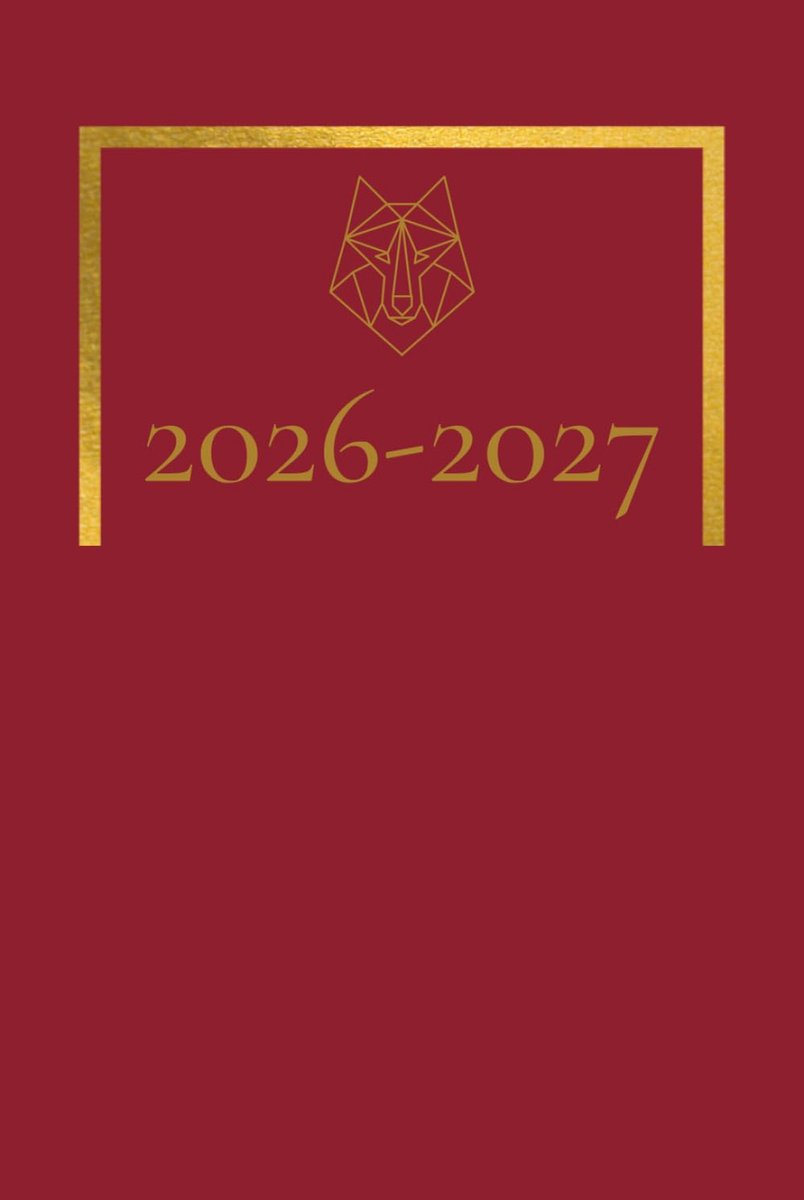 SnelShoppen - 2026-2027 13-Maanden Weekplanner - Imperiaal Rood - Planner voor Organisatie, Agenda, Notities, School, Werk, Thuis, Compact en Handzaam