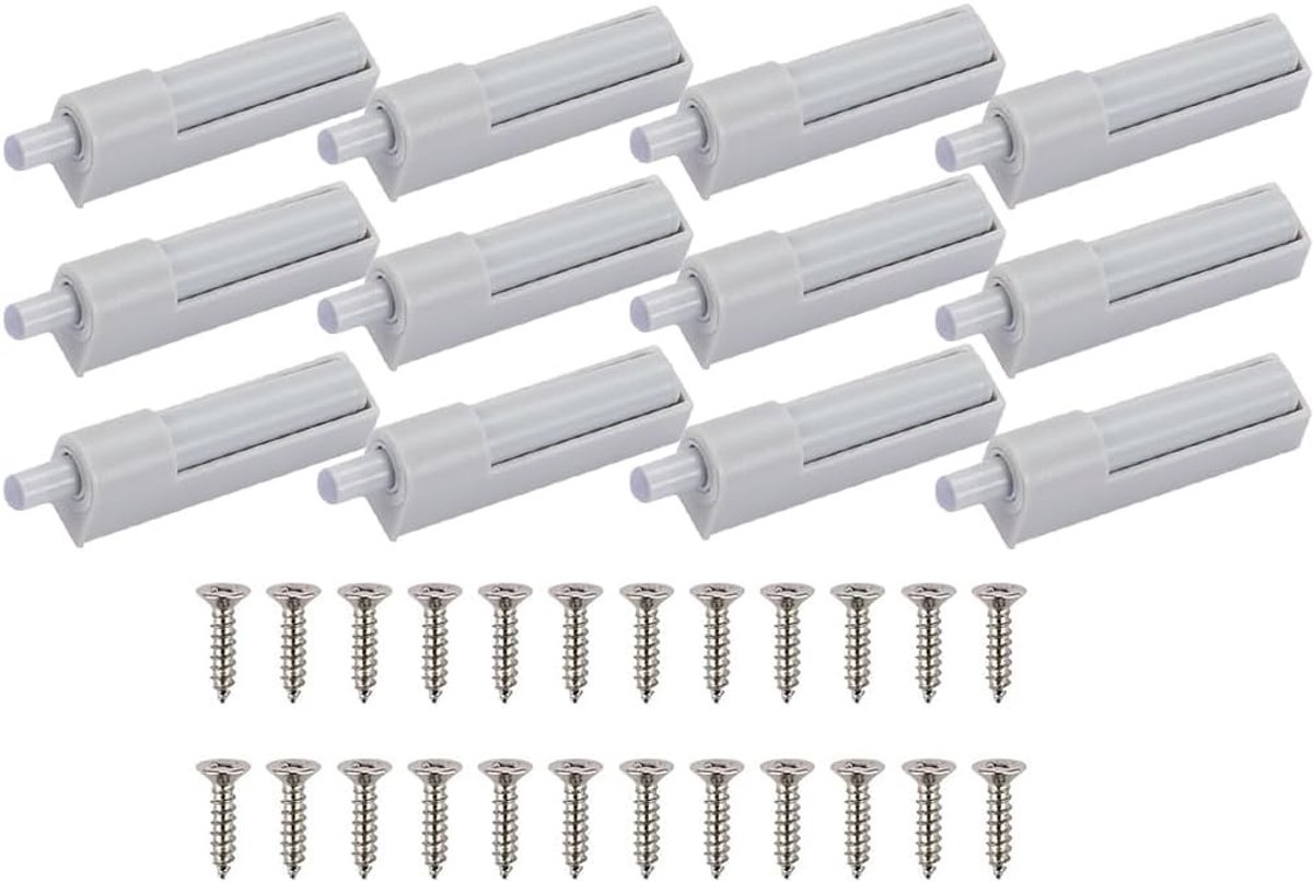 12 stuks deurdempers voor kastdeuren - Softclose dempers en drukdeuropeners voor keukenkasten en laden, geluiddemping en gebruiksvriendelijkheid