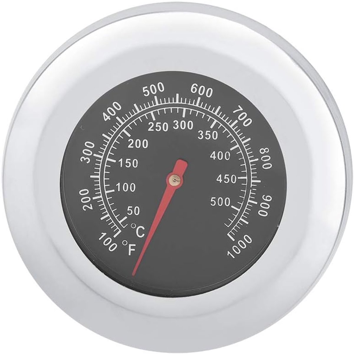SnelShoppen - BBQ Thermometer - RVS Oven Thermometer tot 500°C - Waterdichte Temperatuurmeter voor Koken, Grillen, Stoven en BBQ - Keuken Accessoires
