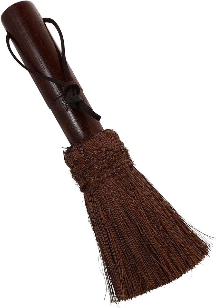 Borstel Reiniger Schuim - Afwasborstel Potborstel - Keuken Schoonmaken - Ergonomische Handgreep - 23 cm - Lichtbruin