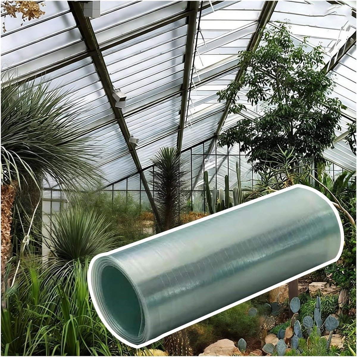 Polycarbonaat Broeikaspanelen - Golfplaten Dakplaten - Bescherming Buitenruimte - Slagvast UV-bestendig - 0.7 x 4 m - Transparant