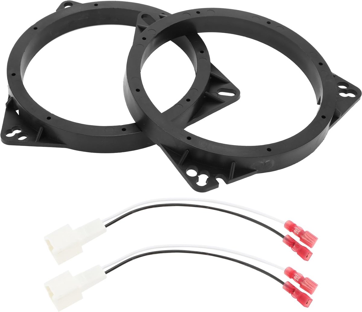 SnelShoppen - Speaker Spacer Ring Tweeter Speaker Spacer Adapter voor 6.5 inch Renault Trafic 2015+ ABS Zwart Waterdicht