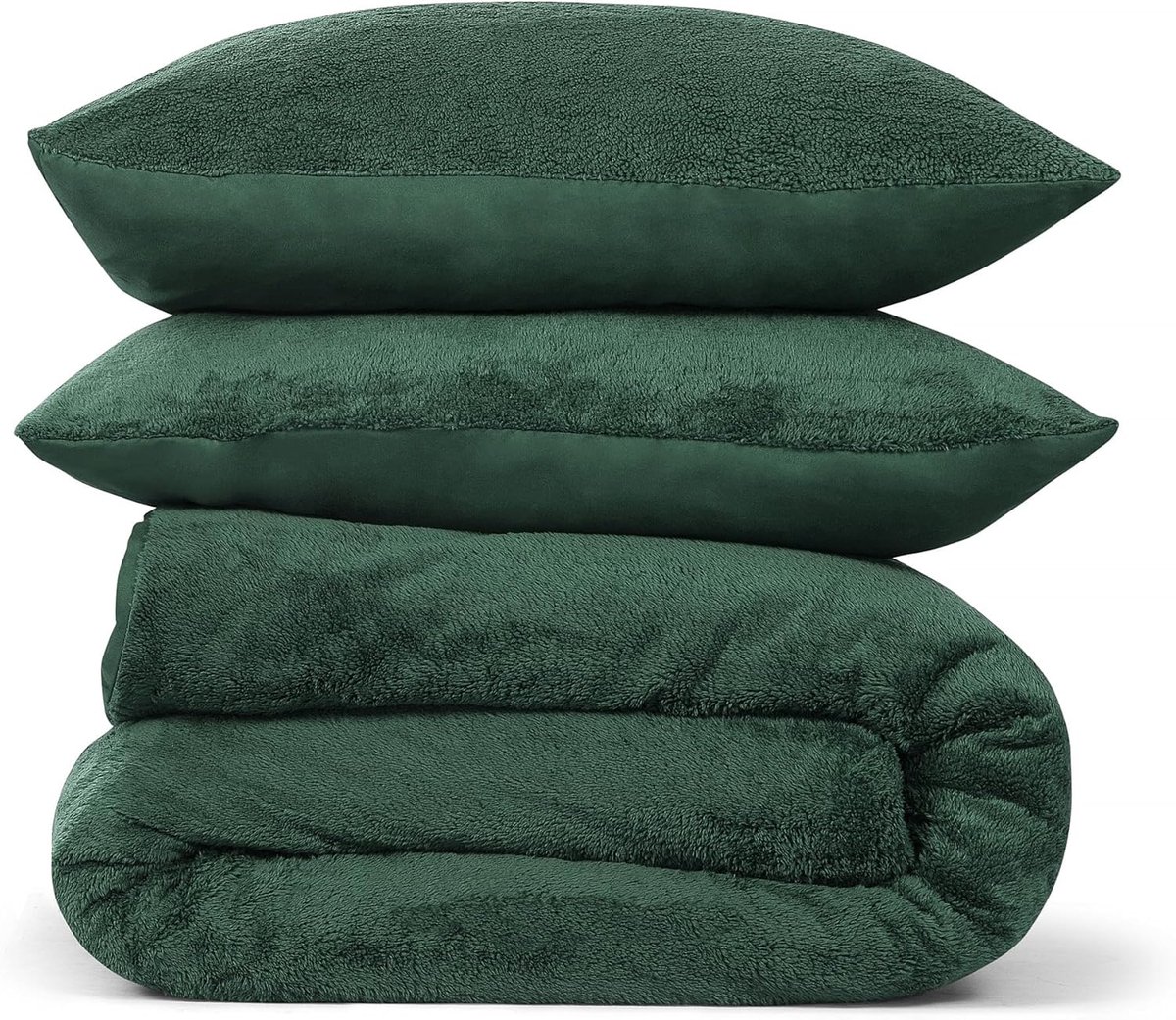 Dekbedovertrek Teddy Fleece - Eenpersoons 140x220cm - Zacht & Huidvriendelijk - Perfect voor een goede nachtrust - SnelShoppen