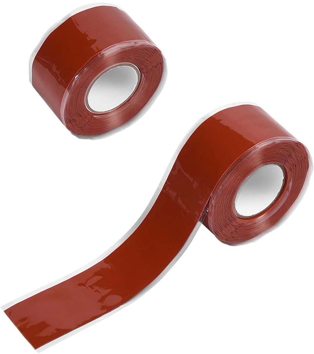 SnelShoppen - 2 Rollen Silicone Zelfhechtende Reparatietape, Isolatietape Warmtebestendig Waterdicht 2.5mm x 3m voor Waterdichte Reparaties, Elektrisc