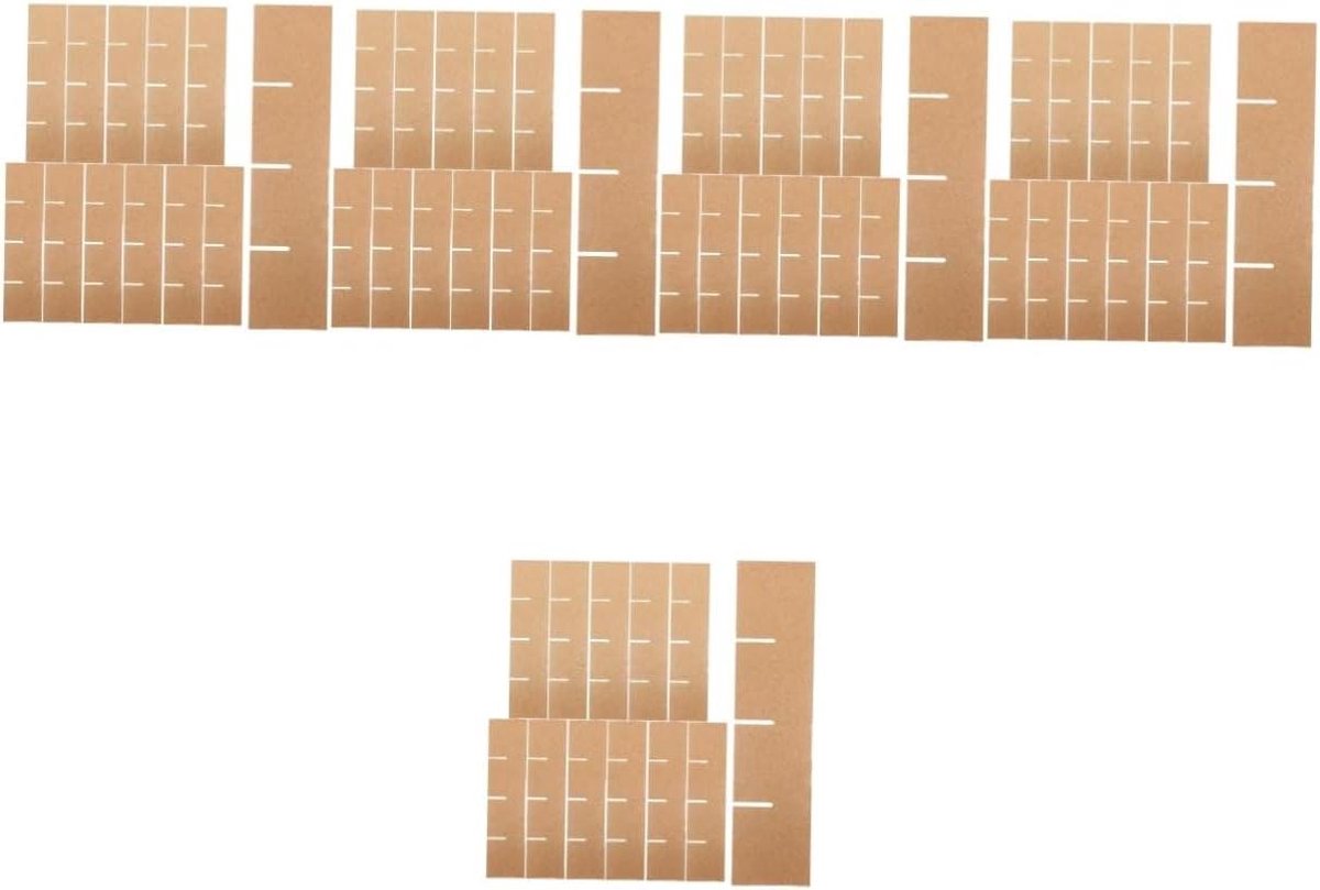 Kartonnen Doosverdelers - Verhuisdozen Scheidingswanden - Breekbare Spullen Verpakken - Stevig Papiermateriaal - 33.50x8.00x0.30CM - Bruin
