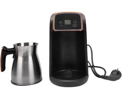 Turks Koffiezetapparaat - Grieks Koffiezetapparaat Mokkapot - Authentiek Koffie Zetten - Schuimcontrole Overloopsensor - 17D x 16B x 25H cm