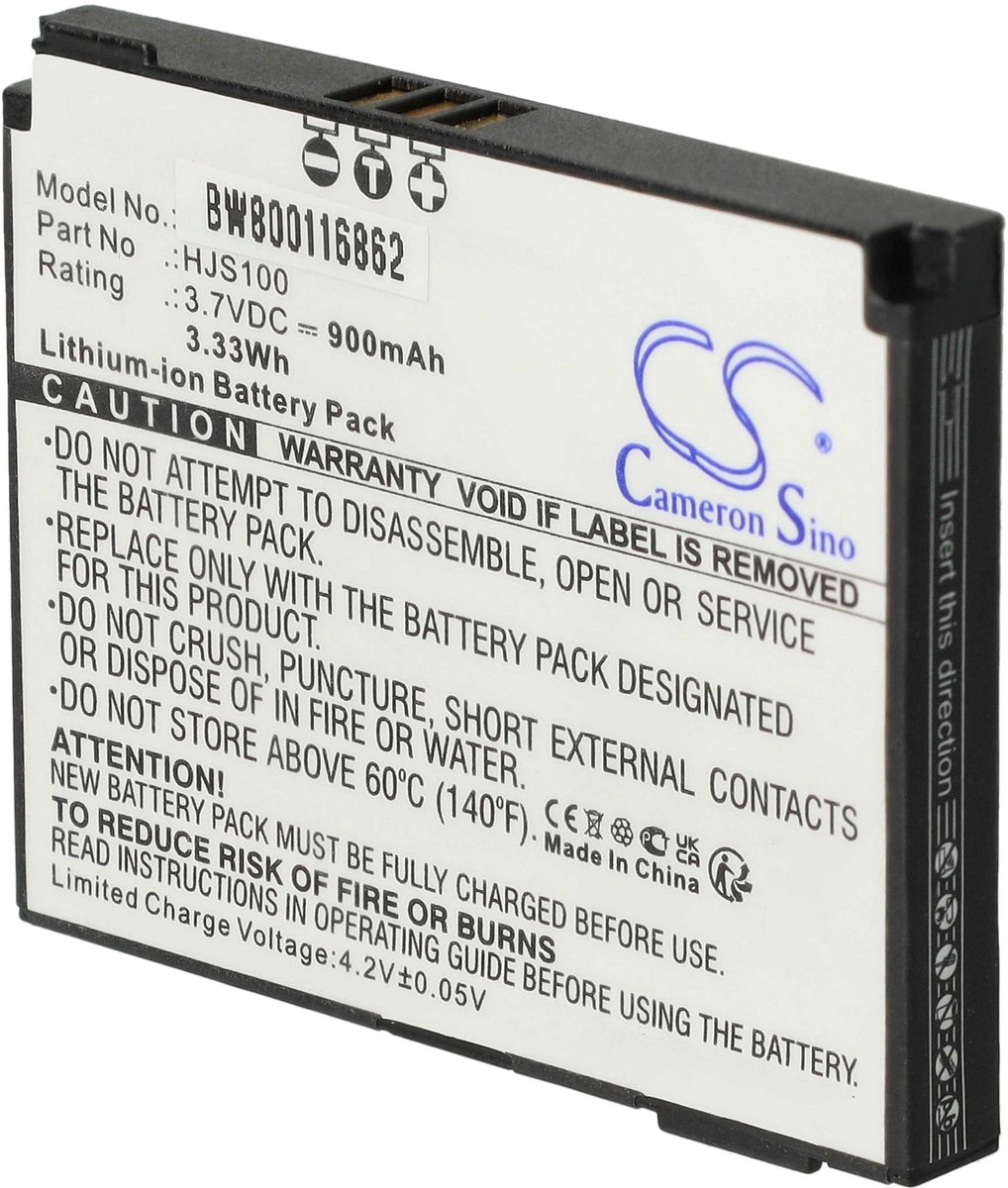 vhbw-batterijvervanging voor Becker 338937010208 GPS-navigatie (900 mAh, 3,7 V, Li-ion)