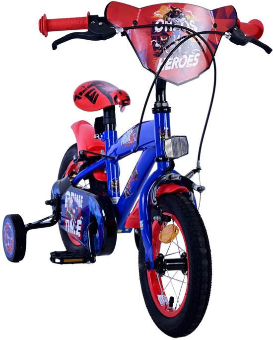 Turbo Crew Kinderfiets - Jongens - 12 inch - Blauw Rood - Twee handremmen — afbeelding 2