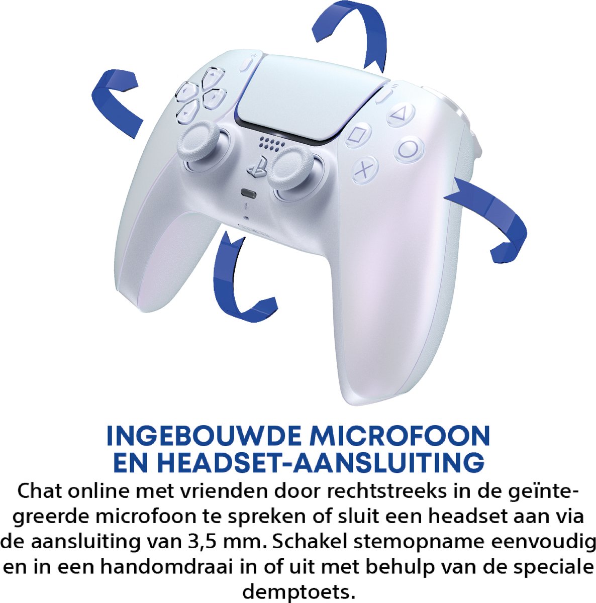 Sony PS5 DualSense draadloze controller – Chroma Pearl – foto 4