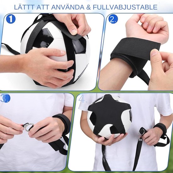 Voetbalkicktrainer - Voetbal trainingsapparaat - Voetbalvaardigheden Verbeteren - Verstelbare Riem - 21 x 98 x 1 cm - Niet gespecificeerd — afbeelding 4