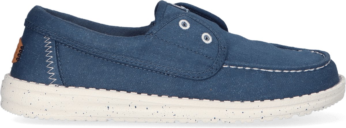 HEYDUDE - Wendy Cru Stretch Canvas Dames Loafers Ensign Blue - Maat 40
