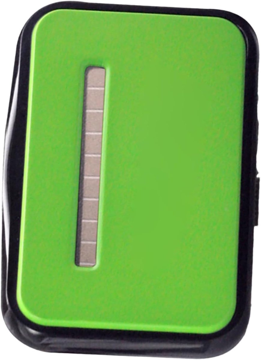 Zonne-stappenteller - Loopmeter - Fitness bijhouden - Groot LCD scherm - 68 x 50 mm - Groen
