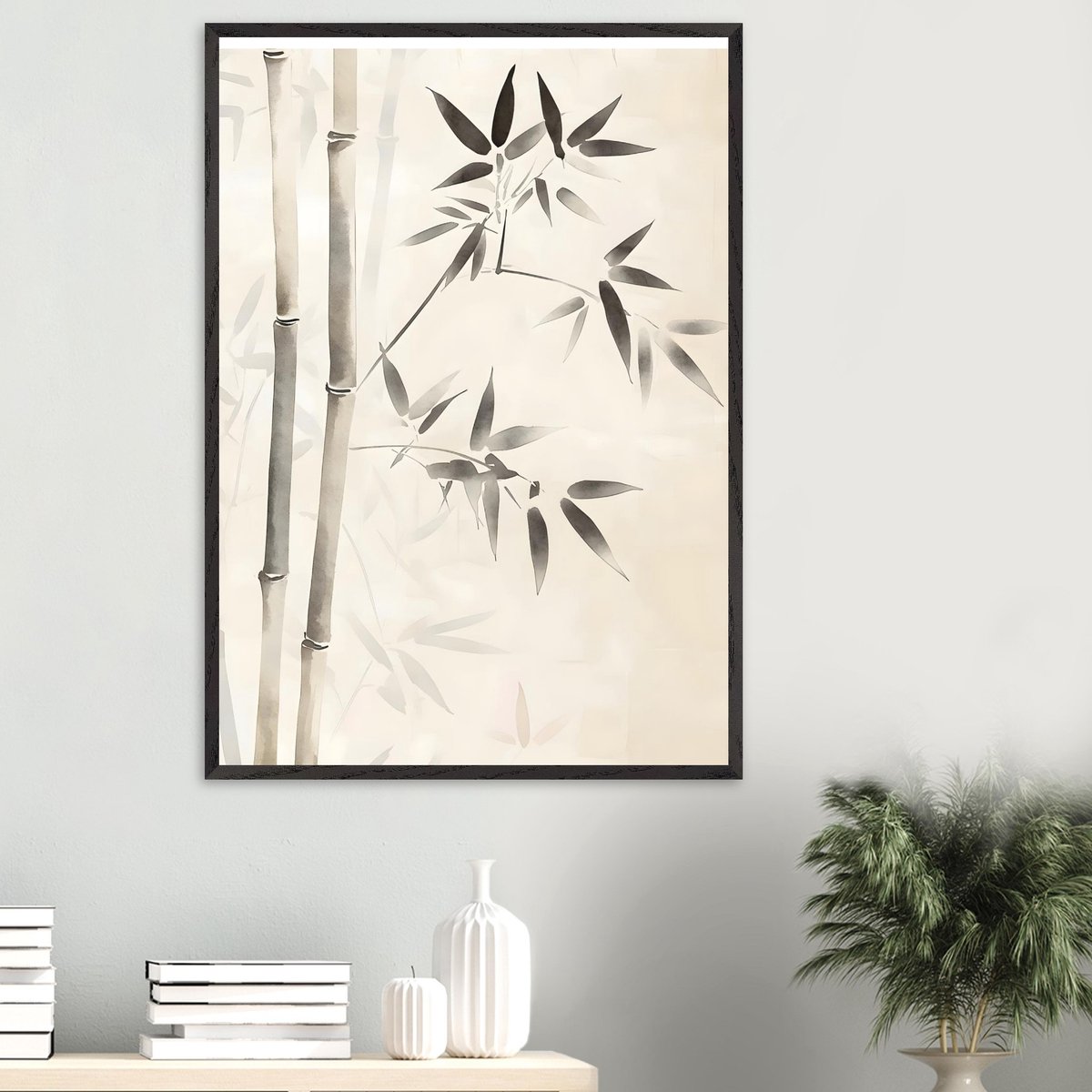 Boho – Bamboo lines Poster 70x100 cm - exclusief lijst