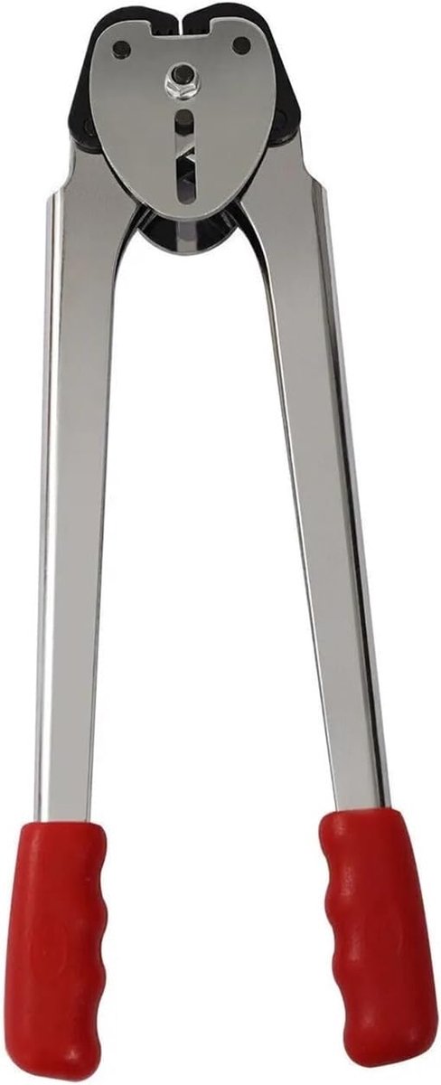 Omsnoeringsmachine Set - Verpakkingsband Gereedschap - Pakketten Verzegelen - Duurzame Aluminium Constructie - 12-16 mm Bandbreedte - Rood Zilver