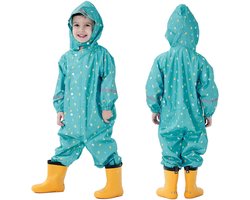 Kinder Regenponcho - Regenjas Peuters - Buiten Spelen - Reflecterend Design - 25 x 20 x 2