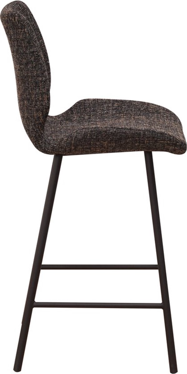 Barkrukken Set 67cm Zwart - 67cm zithoogte, Set van 1 en Met rugleuning - Voor Keuken, Bar, Eetkamer en Woonkamer