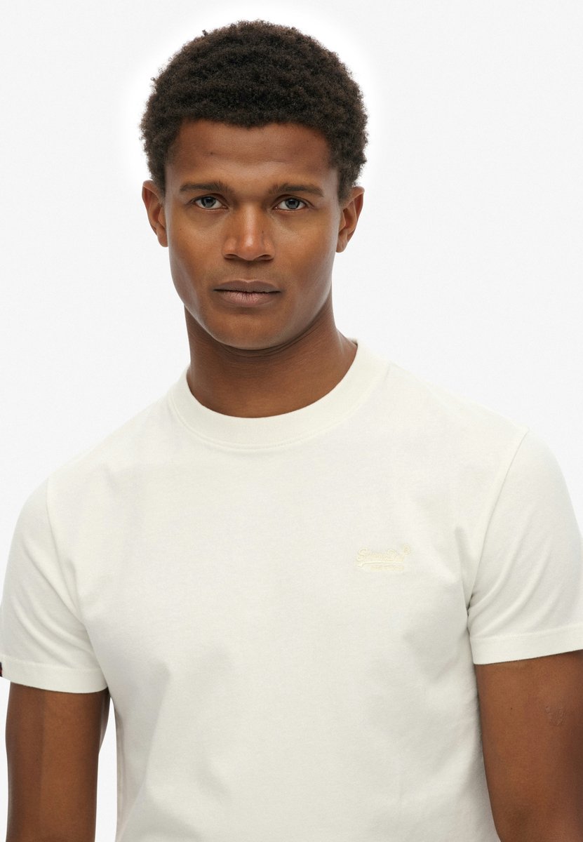 Superdry Essential Logo T-shirt Heren T-shirts Creme