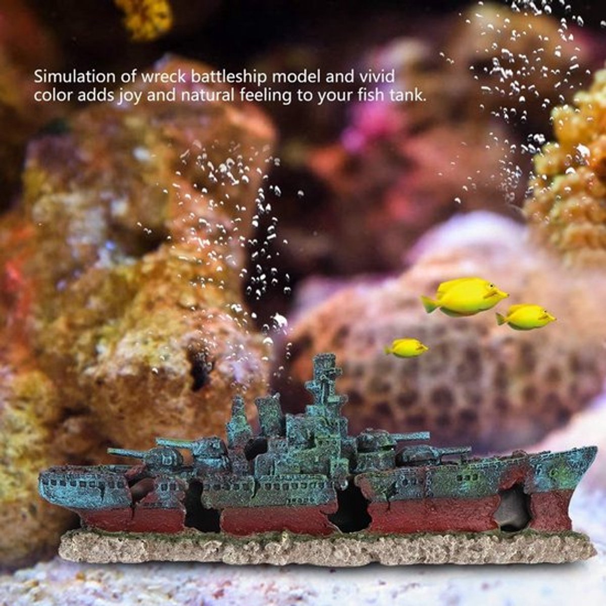OmGoods - Dailygoody - Aquarium scheepswrakdecoraties - gezonken scheepsdecoratie