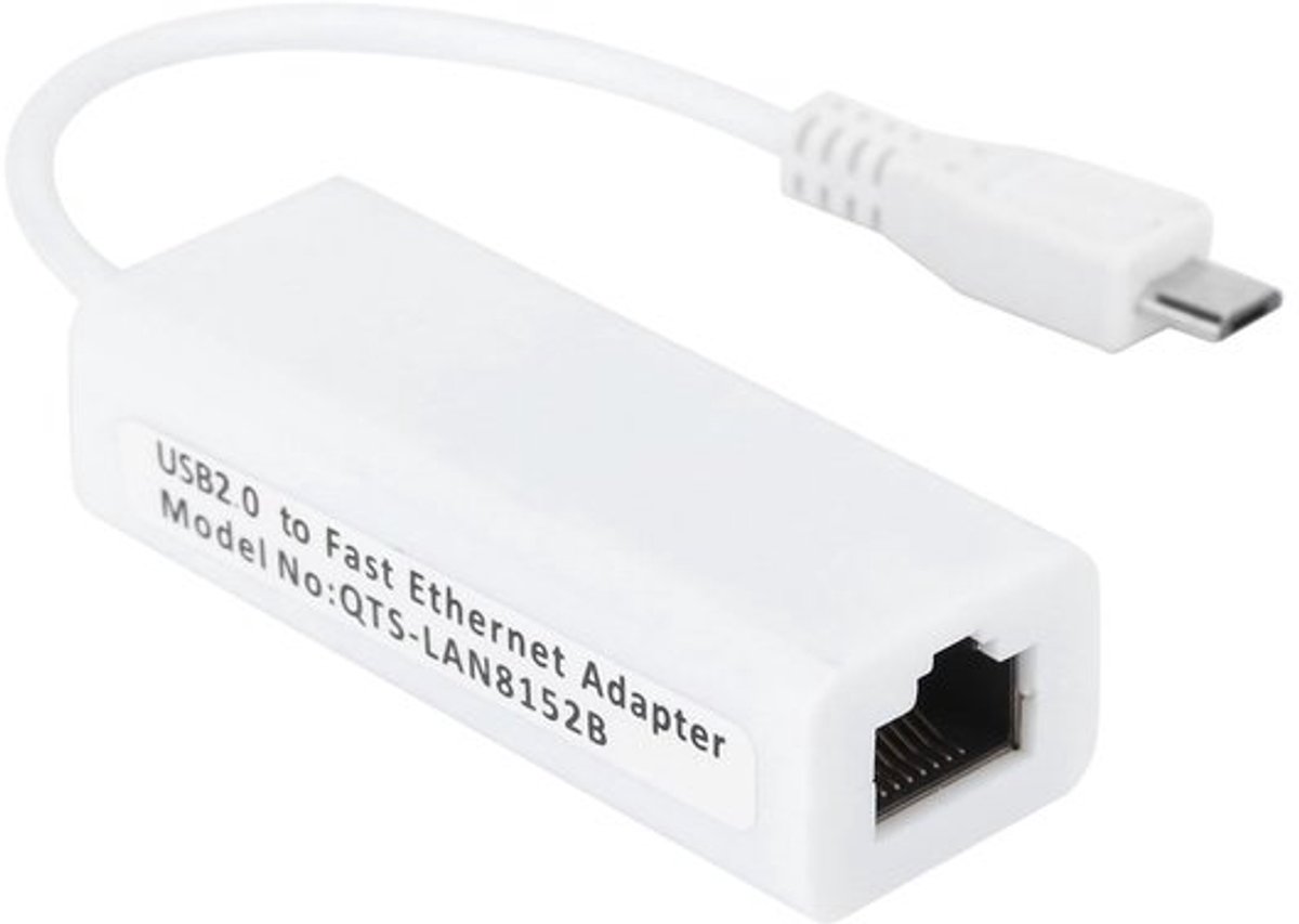 Usb2.0 Ethernet-adapter voor Zero 1.3 / W-moederbord - Micro-USB naar Rj45
