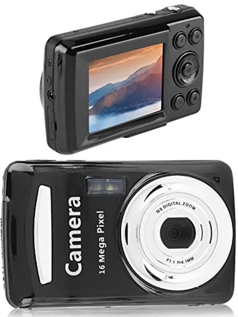 Store_8 - Mini HD Digitale Camera - Videocamera Camcorder - 16mp 720p 30fps - Zwart