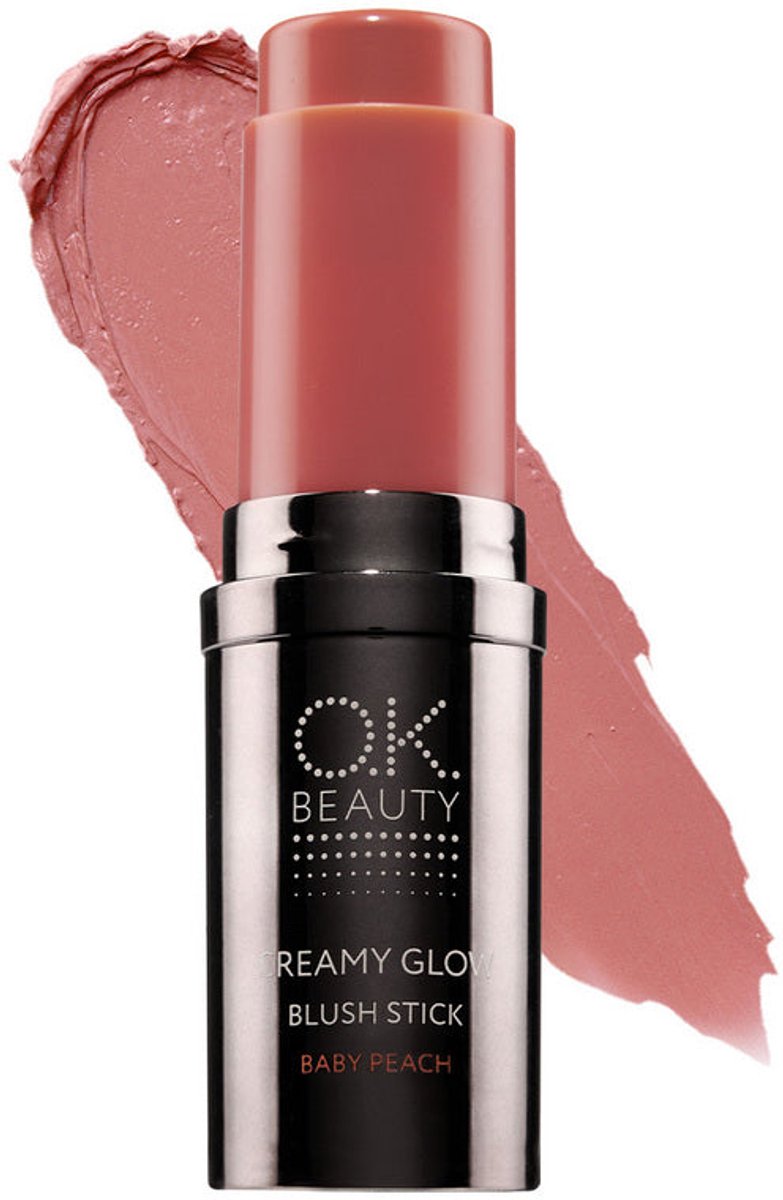 Blush stick - Blusher - Cream blush - Zachte finish - Langshoudend - Natuurlijke glow - Verzorgend - Kleur Baby Peach - Wangen - Lippen - Ogen - OK Beauty