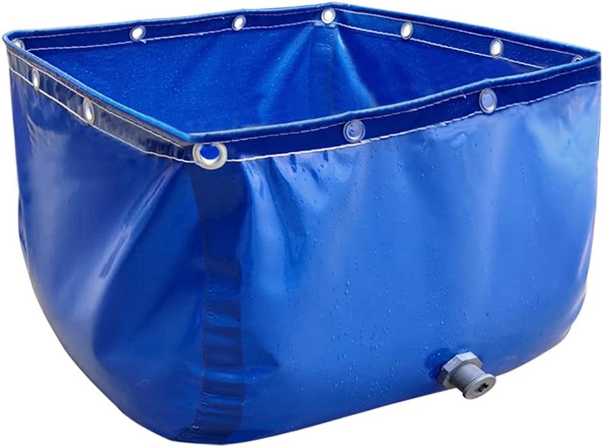 Grote Watertank - Opvouwbaar Reservoir - Vissen Houden - Scheurbestendig PVC - 0.5mm Dikte - Blauw