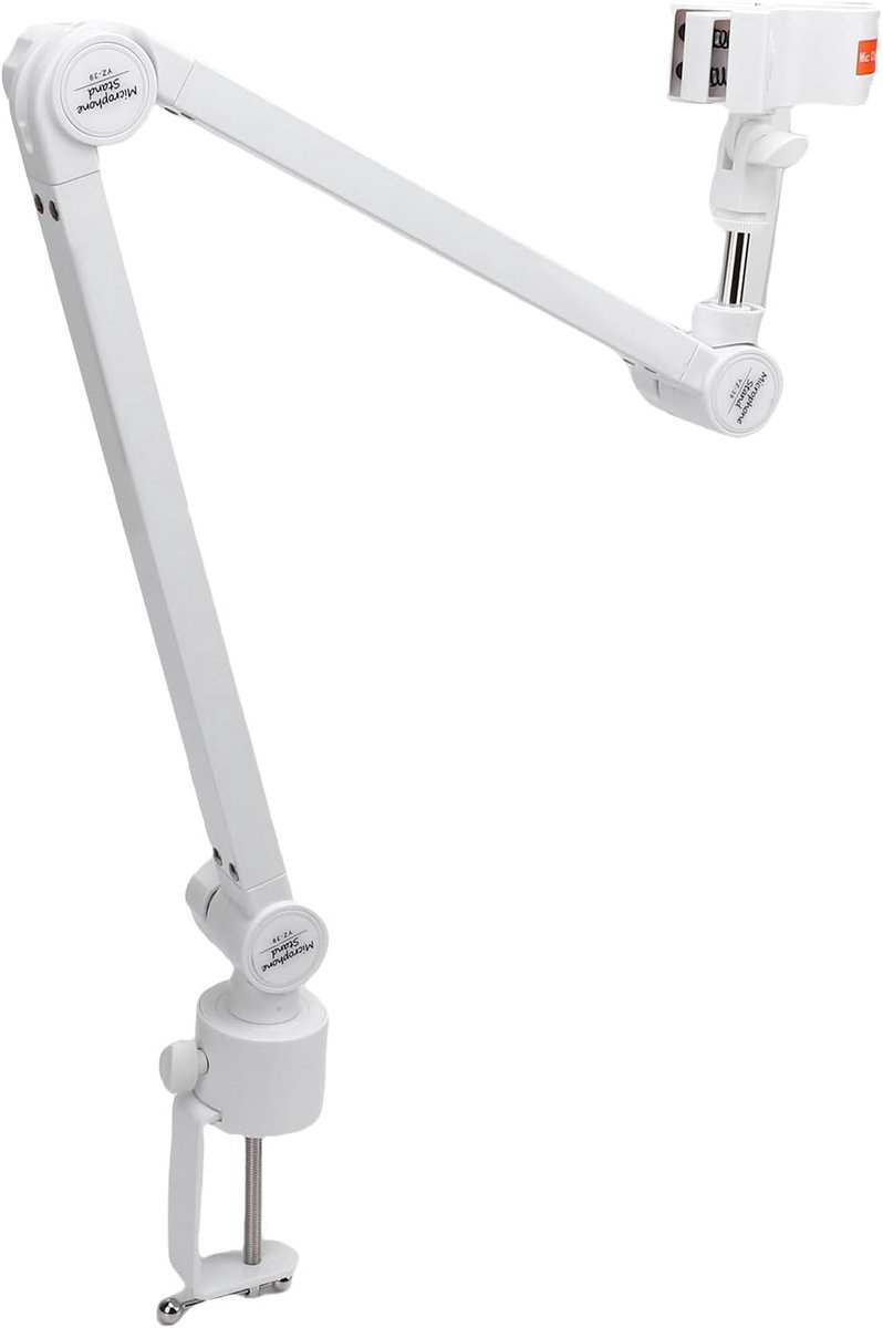 Microfoonarm - Verstelbare Standaard - Opnemen Muziek - 360 Graden Draaibaar - 42 cm - Zwart