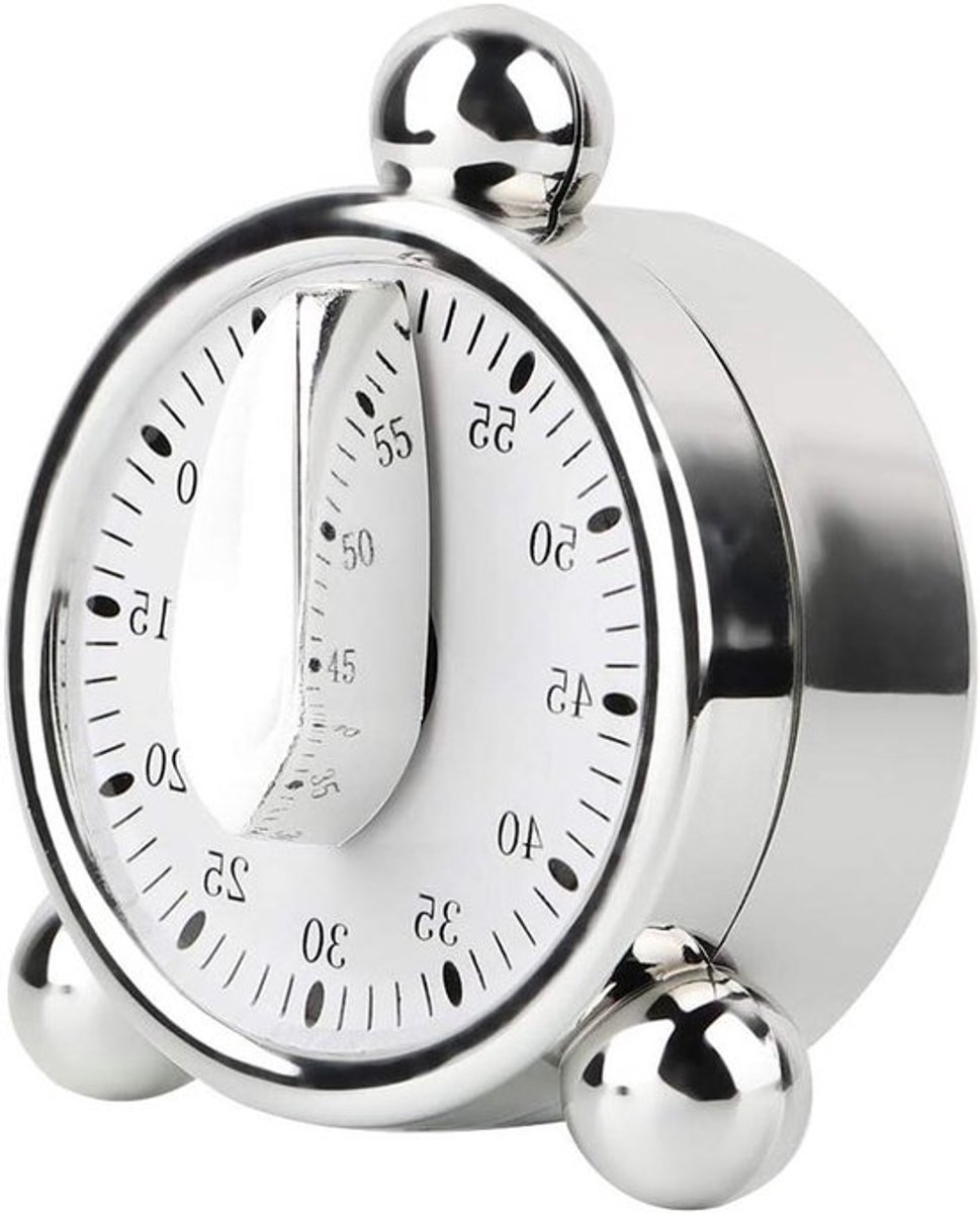 Mechanische keukentimer 60 minuten met luid Allecto Plusalarm
