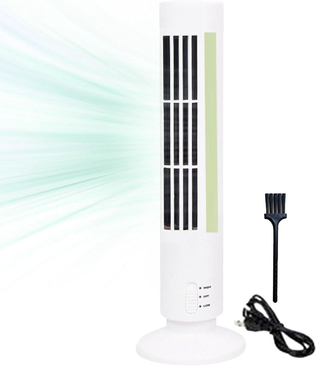 Verticale ventilator - Torenventilator bladeloos - Ruimte koelen - Energiezuinig stil - Referentie beschrijving - Wit