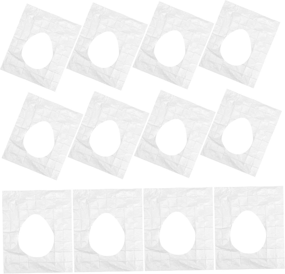 Wegwerp Toiletzitting - Toilet Covers - Hygiënisch Reizen - Waterdicht & Antislip - 50 Stuks - Wit