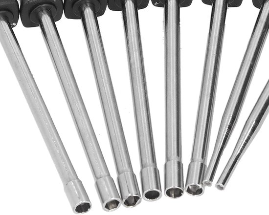 Carburateur Instelgereedschap - Afstelset Motor - Tuingereedschap Onderhoud - 8-Delige Set - N.v.t. - Zwart Gekleurde Handgrepen — afbeelding 5