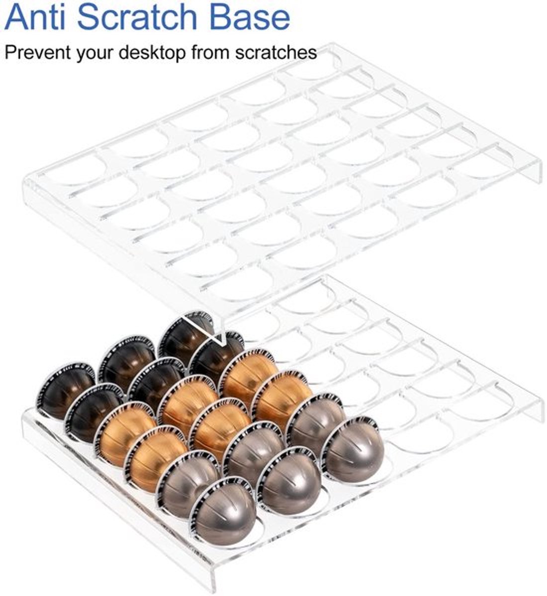 Dailygoody - Coffee Pad Opberglade - Capsules Houder - Ruimtebesparend - 12,6x9,8in