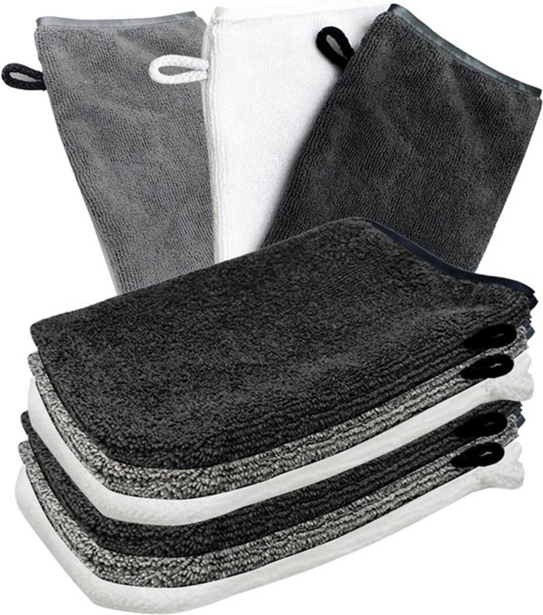 Zachte washandjes katoen set van 6 Inovra Plus