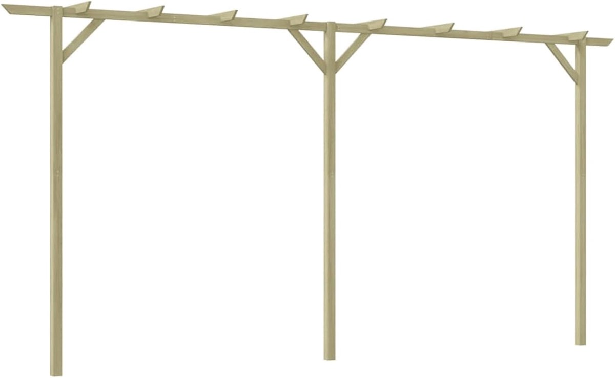 Tuinprieel Hout - Buiten Pergola - Planten Ondersteunen - Schimmelbestendig - 400 cm - Groen