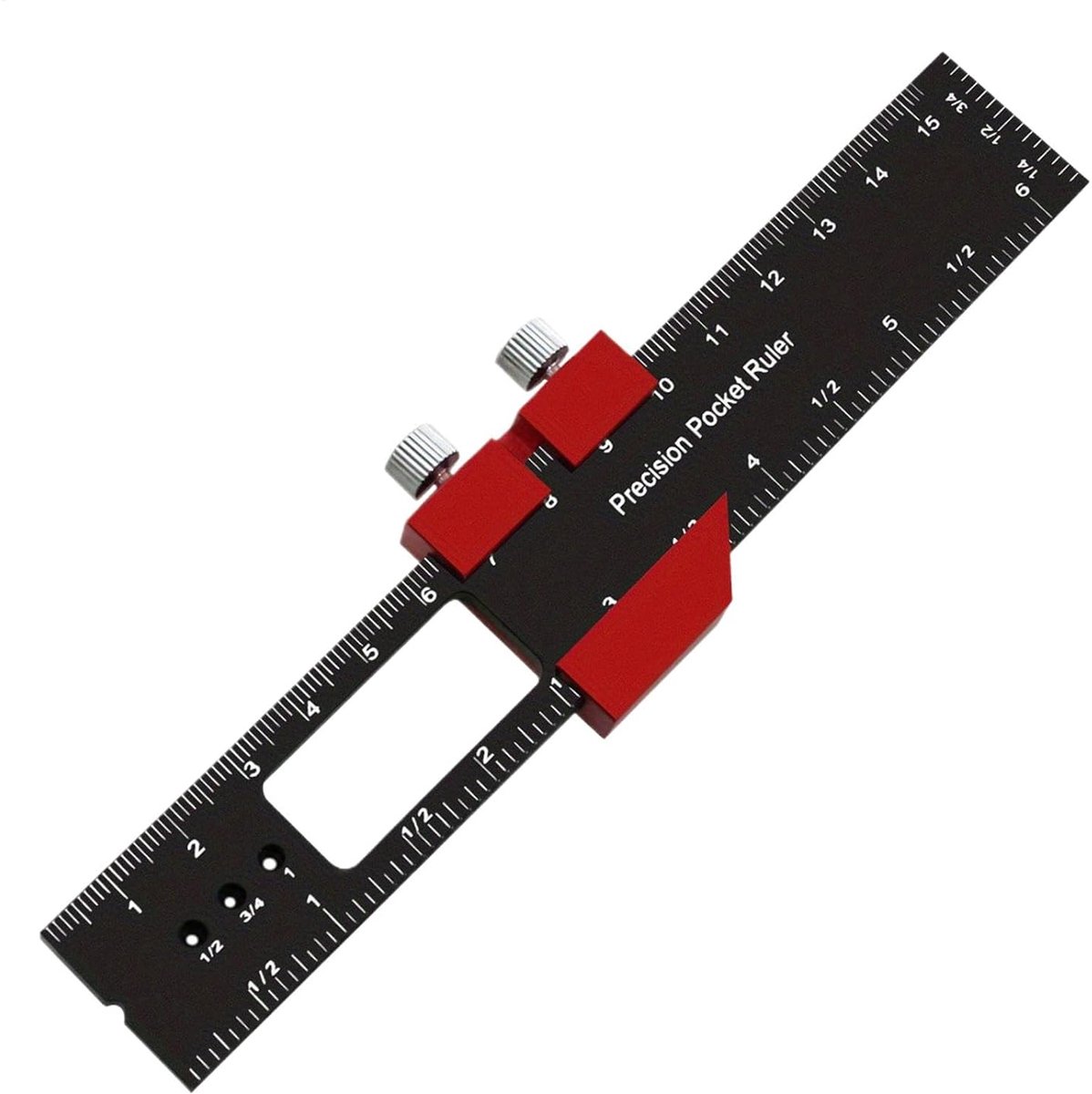 Meetgereedschap Houtbewerking - Precisie Liniaal - Nauwkeurig Markeren - Aluminium Legering - 160 mm - Zilver