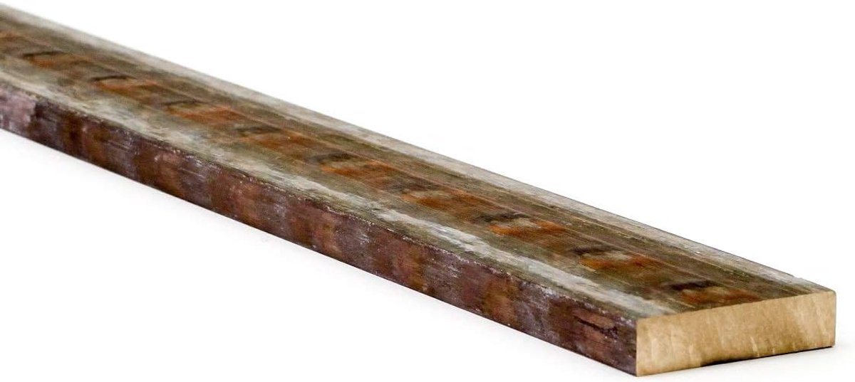 Gietijzeren Plat - Metaal Staaf - Onderdelen Maken - Corrosiebestendig - 103x19x250mm - Rood