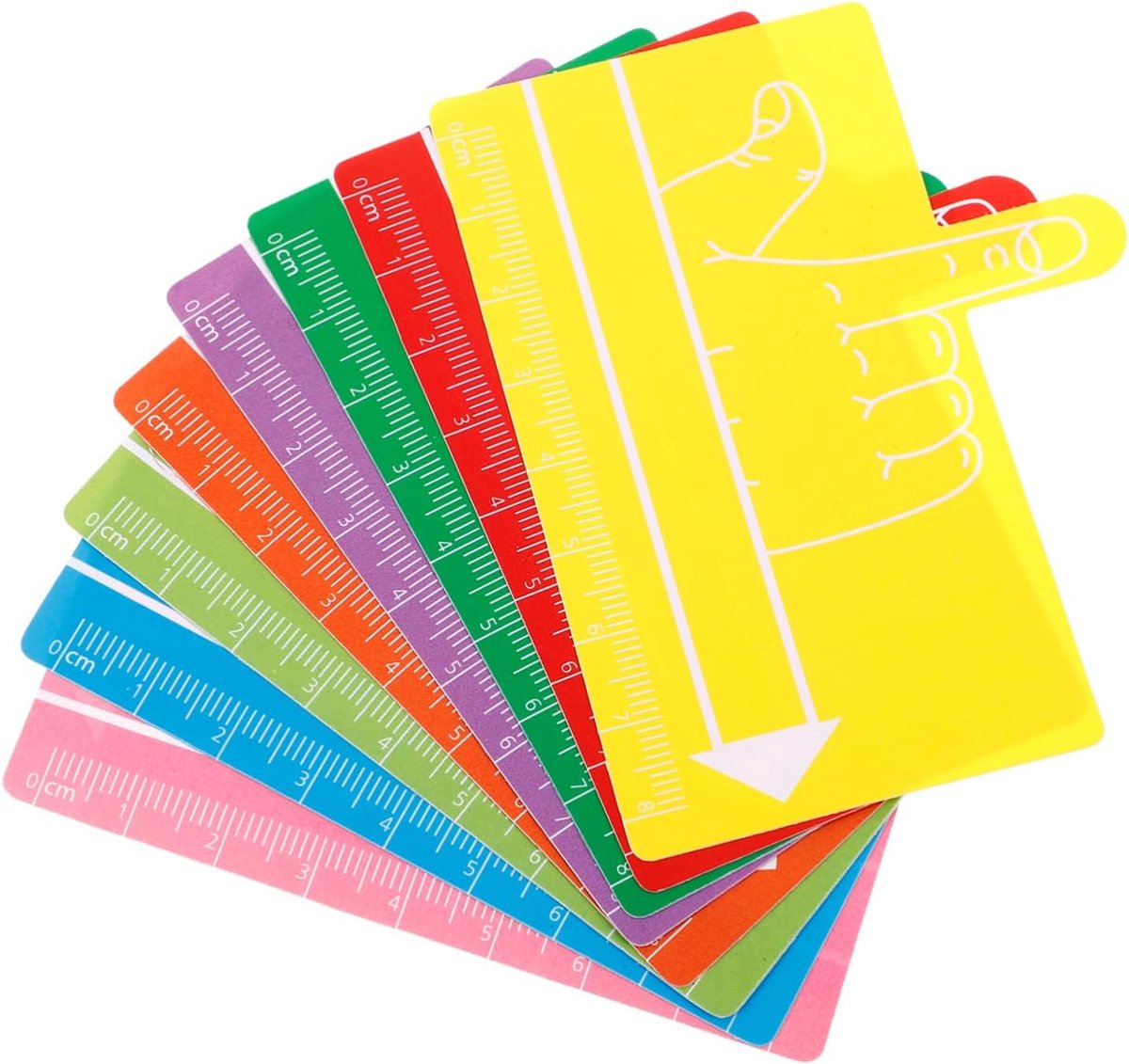 Vingerafstandhouders - Leeshulpmiddelen - Leesfocus Verbeteren - Duurzaam ABS Materiaal - 16 Stuks - Diverse Kleuren