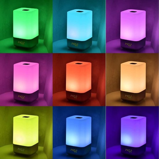 Wekker Zonsopgang Simulatie - Nachtlamp Geluiden - Rustig Wakker Worden - 5 Natuurlijke Geluiden - Oplaadbaar - Veranderlijk Licht — afbeelding 2