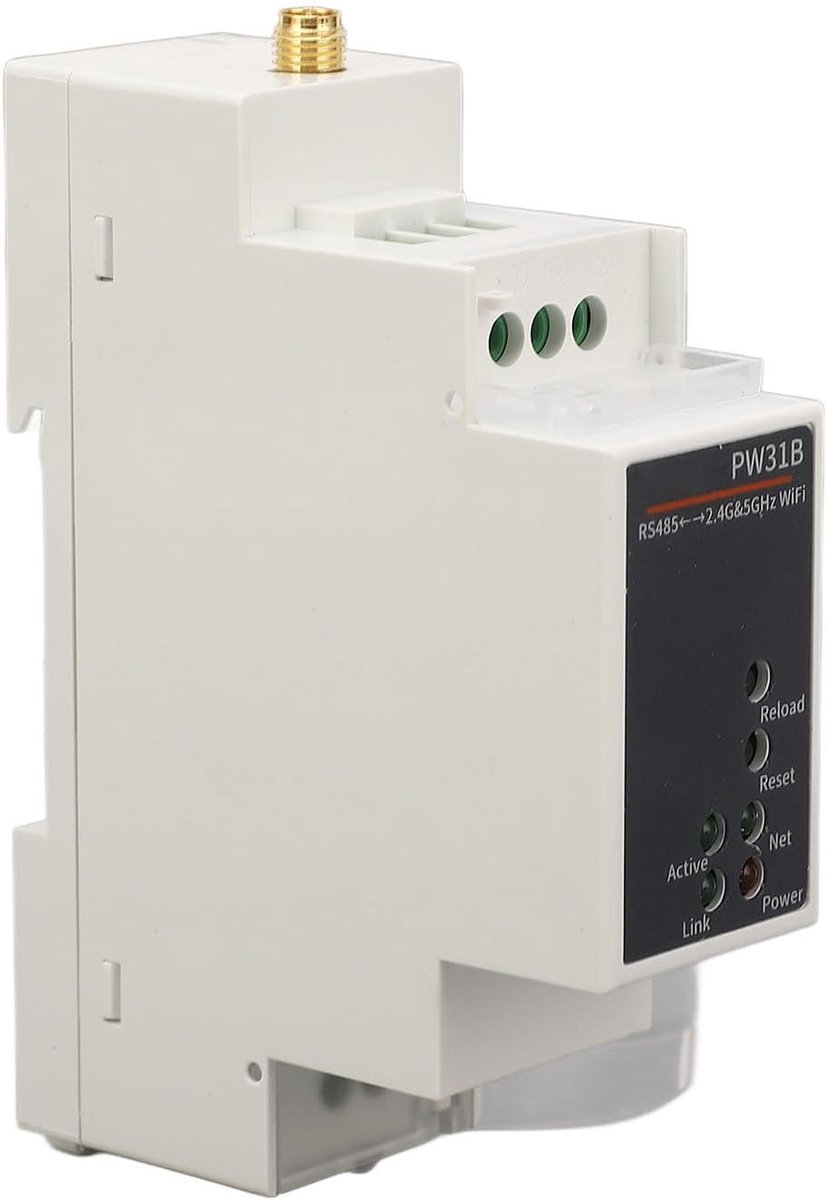 Seriële Server - Ethernet Converter - Industriële Automatisering - Eenvoudige Installatie - 9-50V DC - Grijs