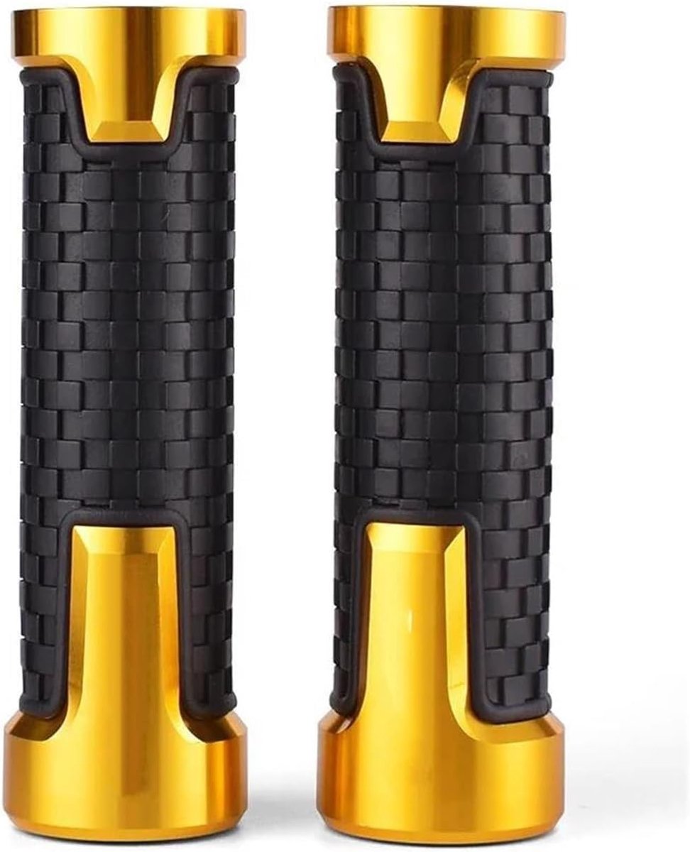 Motorfiets Stuurhandvatten - Handvatten Motor Grips - Comfortabel Rijden - Antislip Ontwerp - 7/8 inch (22 mm) - Goud
