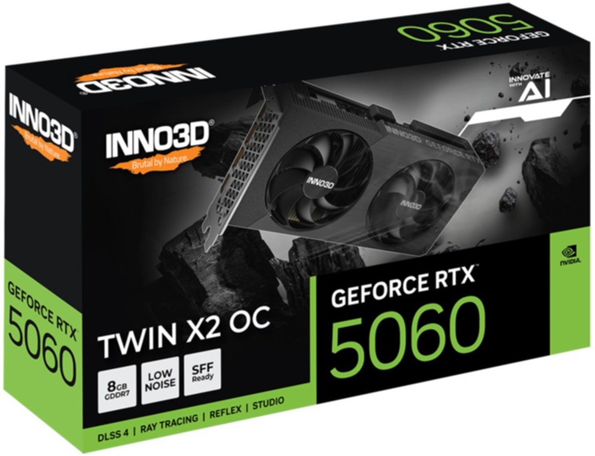 INNO3D RTX 5060 Twin X2 OC 8GB Videokaart