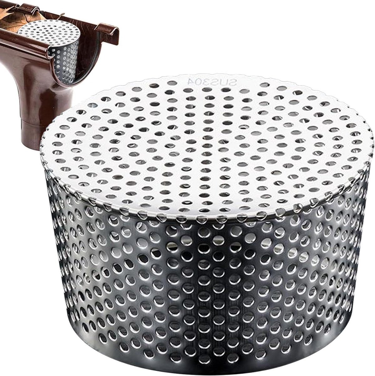 Bladvanger Roestvrij Staal - Dakgoot Bescherming - Voorkomt Verstoppingen - Minimale Onderhoudsbehoefte - 140-160 mm - Zilver