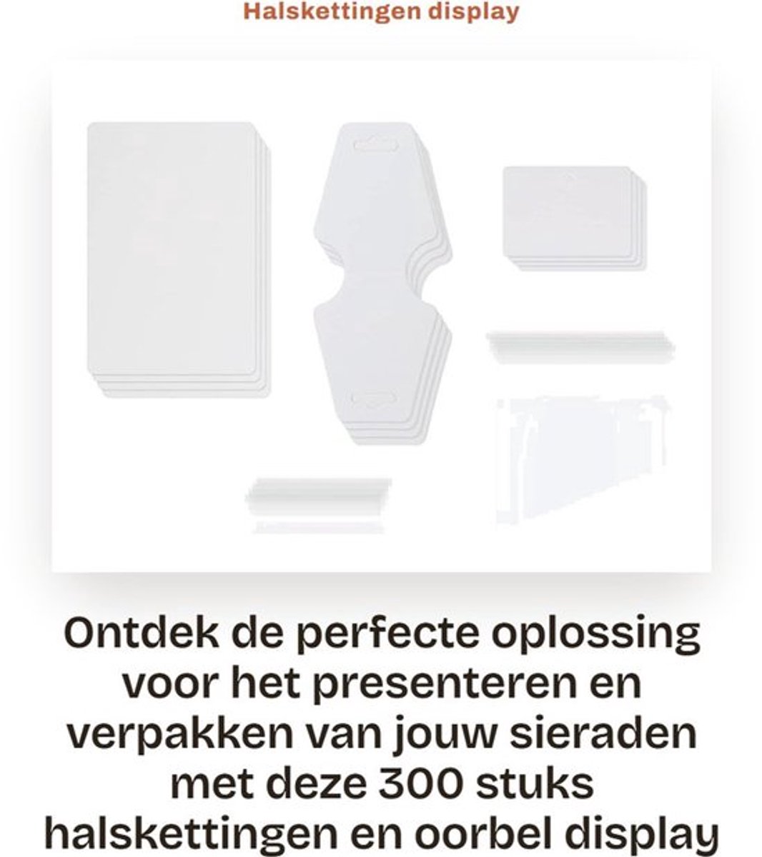 Oorbelhouder 100 stuks - Sieraden Display - Halsketting Display Kaarten - Zelfsluitende Zak - Papier - Modern Design - Sieradendisplay