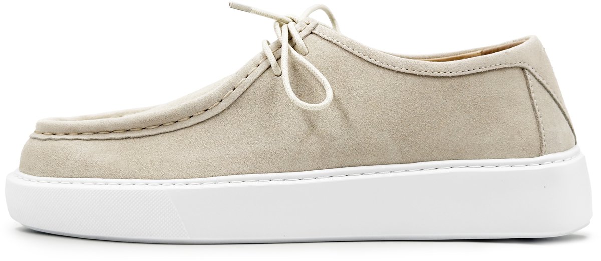 Dutch'D ® Loafers - Instapper - Zand Beige - Luxe - Sportief - Suede leer - Atmos Aura - Maat 46