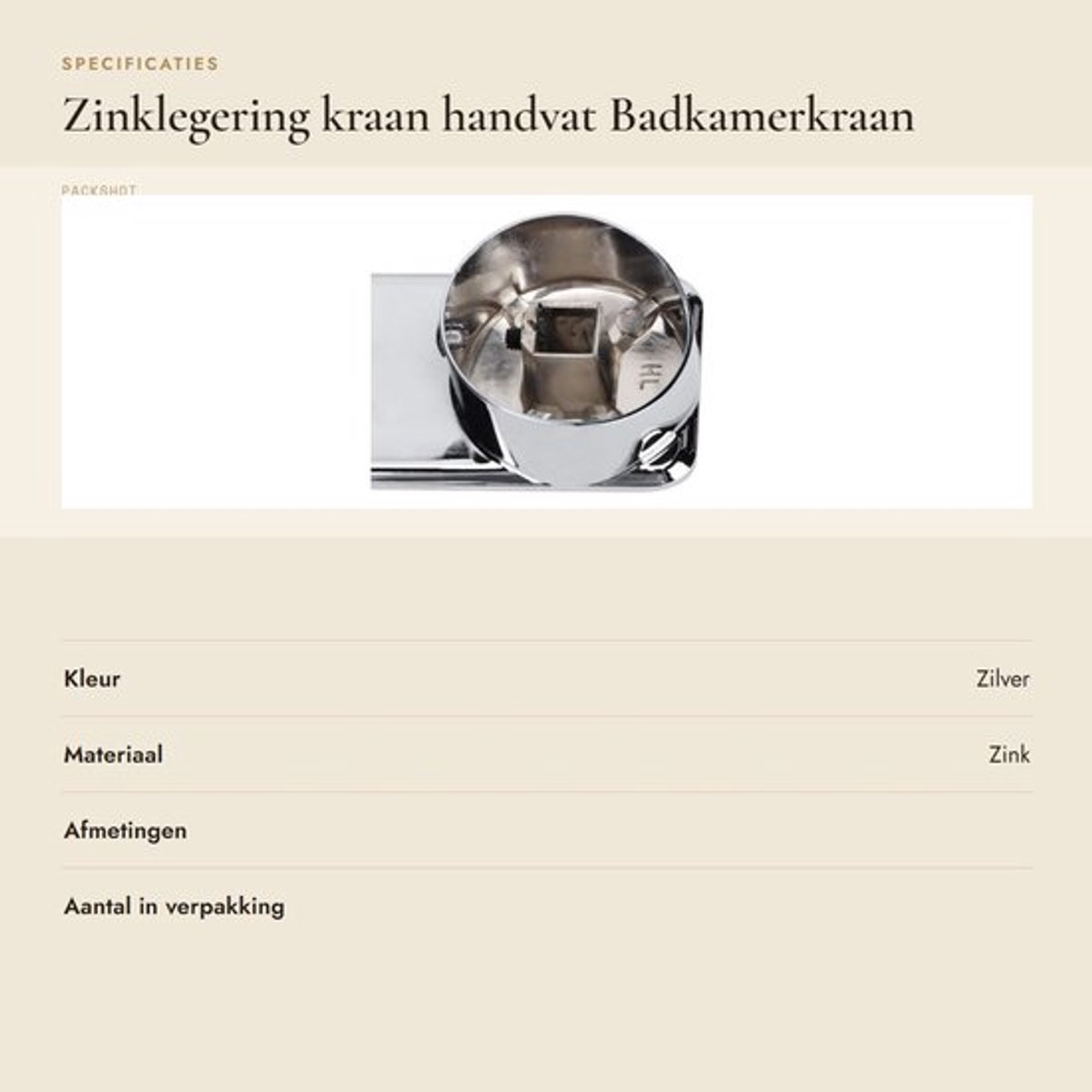 ZEYNOMAX- Badkamerkraan Hoogwaardige Zinklegering - Verchroomd - Eenvoudige Installatie - Slijtvast - Loodvrij - Lange Levensduur - Kraangreep