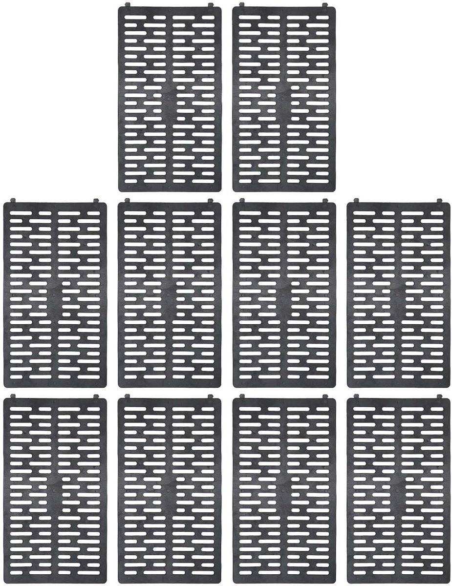Boomstambeschermer Set van 10 - Zwart - 33 x 20 cm - Duurzaam Kunststof met Ventilatie - Voor Bescherming van Bomen en Planten