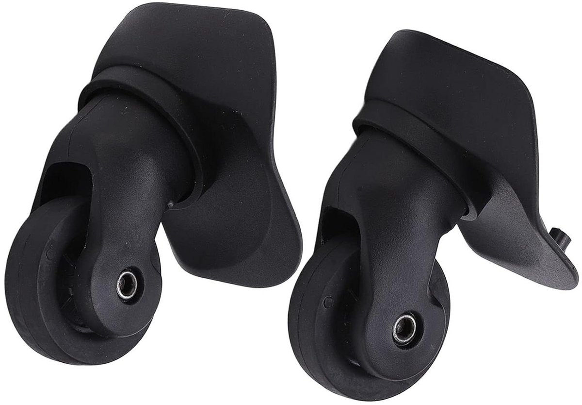 Bagage Vervangwielen - Koffers Wielen - Reizen - Stil en Slijtvast - 9.3 cm Hoog - Zwart